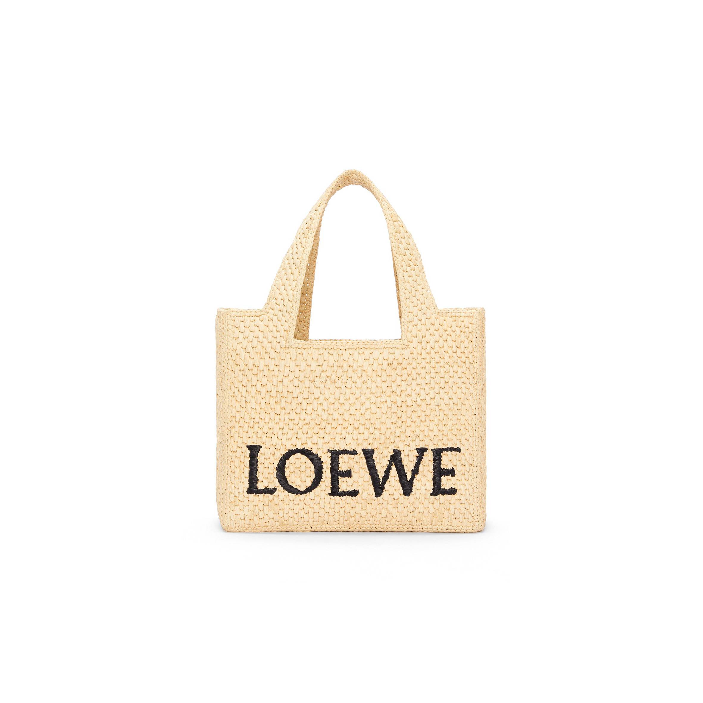 l*ew* small font tote in raffia a685b59x03 (24*19.5*11cm)